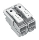 WAGO 294-4072 Pluggable Terminal Block, Lighting Conn, 10 mm, 2 Ways, 18 AWG, 12 AWG, 2.5 mm², Push In