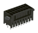 WAGO 713-1412/037-000 Terminal Block, PPA, Black, 2 Row, Header, 3.5 mm, 24 Ways, 10 A, 250 V, Through Hole Vertical