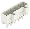 WAGO 721-135/001-000 Terminal Block, PA66, Light Gray, 1Row, Header, 5 mm, 5 Ways, 12 A, 630 V, Through Hole Vertical