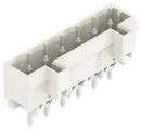 WAGO 721-136/001-000 Terminal Block, PA66, Light Gray, 1Row, Header, 5 mm, 6 Ways, 12 A, 630 V, Through Hole Vertical