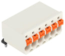 WAGO 2091-1375 Wire-To-Board Terminal Block, Light Grey, Female, 3.5 mm, 5 Ways, 24 AWG, 14 AWG, 1.5 mm², Push In