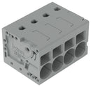 WAGO 2626-1107/020-000 Wire-To-Board Terminal Block, Grey, 7.5 mm, 7 Ways, 24 AWG, 8 AWG, 6 mm², Push In