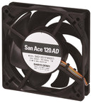 SANYO DENKI 9AD1201H4H001 AC Axial Fan, 100V to 240V, Square, 120 mm, 25 mm, Precision Ball Bearing, 83 CFM