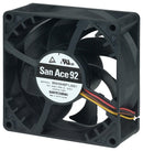SANYO DENKI 9RA0924P1J001 DC Axial Fan, 24 V, Square, 92 mm, 38 mm, Precision Ball Bearing, 116 CFM