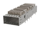 AMPHENOL COMMUNICATIONS SOLUTIONS V95-AAZ01-17000A0 Cage, QSFP, 1 x 1 (Single), With Heat Sink, Without Light Pipe, Through Hole Right Angle, Press-Fit