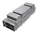 AMPHENOL COMMUNICATIONS SOLUTIONS V95-AAZ01-20000A2 Cage, QSFP, 1 x 1 (Single), With Heat Sink, Without Light Pipe, Through Hole Right Angle, Press-Fit