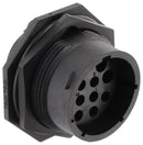 SOURIAU-SUNBANK / EATON UTSX71813S Circular Connector, Standard Circular Connector, TRIM TRIO UTSX Series, Jam Nut Receptacle