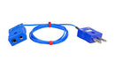 LABFACILITY EXT-K-C1-3.0-SP-SS-JIS Sensor Cable, 7/0.2mm Core, K Type Thermocouple Plug, K Type Thermocouple Receptacle, 2 Positions