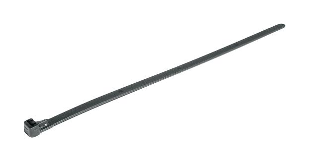 HERGA REL180.NB3P Cable Tie, Nylon 6.6 (Polyamide 6.6), Black, 180 mm, 6.5 mm, 46 mm, 150 N