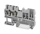 PHOENIX CONTACT 3042117 DIN Rail Mount Terminal Block, Grey, 3 Ways, 28 AWG, 12 AWG, 4 mm², Clamp, 24 A
