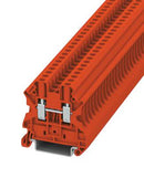 PHOENIX CONTACT 3045127 DIN Rail Mount Terminal Block, Red, 2 Ways, 26 AWG, 10 AWG, 6 mm², Screw, 32 A