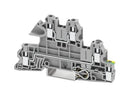 PHOENIX CONTACT 3076029 DIN Rail Mount Terminal Block, Grey, 5 Ways, 24 AWG, 12 AWG, 4 mm², Screw, 24 A