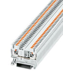PHOENIX CONTACT 3209514 DIN Rail Mount Terminal Block, White, 2 Ways, 26 AWG, 12 AWG, 4 mm², Push In, 24 A