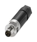 PHOENIX CONTACT 1482516 Sensor Connector, SACC Series, M8, Male, 3 Positions, Push In Pin, Straight Cable Mount