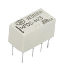 HONGFA HFD5-H/12 Signal Relay, 12 VDC, DPDT, 1 A, HFD5-H Series, Through Hole, Non Latching