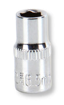 MULTICOMP PRO MP14-CRV065 Socket, Hex, 6.5mm, 1/4" Drive Size, Chrome Vanadium, DIN3120