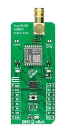 MIKROELEKTRONIKA MIKROE-4673 Add-On Board, GNSS 8 Click, MikroE MikroBUS Compatible Development Boards