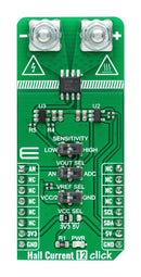 MIKROELEKTRONIKA MIKROE-4798 Add-On Board, Hall Current 12 Click, MikroE MikroBUS Compatible Development Boards