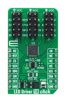 MIKROELEKTRONIKA MIKROE-5560 Add-On Board, LED Driver 18 Click, MikroE MikroBUS Compatible Development Boards