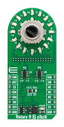 MIKROELEKTRONIKA MIKROE-5975 Add-On Board, Rotary R 2 Click, MikroE MikroBUS Compatible Development Boards