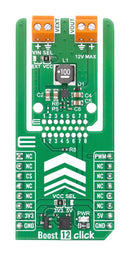 MIKROELEKTRONIKA MIKROE-6861 Add-On Board, Boost 12 Click, MikroE MikroBUS Compatible Development Boards