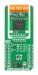 MIKROELEKTRONIKA MIKROE-6887 Add-On Board, RS485 Isolator 5 Click, MikroE MikroBUS Compatible Development Boards