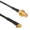 AMPHENOL RF 095-900-578M100 RF / Coaxial Cable Assembly, IP67, 3GHZ Frequency, 3.3 ft, 1 m, RG174, MMCX Right Angle Plug