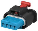 TE CONNECTIVITY 3-2378604-1 Automotive Connector Housing, Sealed, Key Code C, MCON 1.2LL Series, Receptacle, 4 Ways