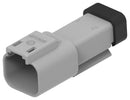 TE CONNECTIVITY - DEUTSCH DT04-2P-E003 Automotive Connector Housing, DT Series, Receptacle, 2 Ways, AMP DT06-2S Series Pin Contacts