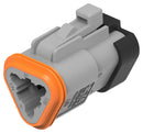 TE CONNECTIVITY - DEUTSCH DT06-3S-E003 Automotive Connector Housing, DT Series, Plug, 3 Ways, AMP DT04-3P Series Socket Contacts