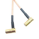 MUELLER ELECTRIC BU-4150004MM250 RF / Coaxial Cable Assembly, 9.9 ", 250 mm, RG316, SMB Right Angle Plug, SMB Right Angle Plug
