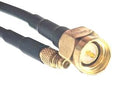 MUELLER ELECTRIC BU-4150202MM75 RF / Coaxial Cable Assembly, 3 ", 75 mm, RG174, SMA Plug, MMCX Plug, 50 ohm