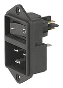 SCHURTER EC11.0031.001 Un-Filtered IEC Power Entry Module, IEC C20, General Purpose, 20 A, 250 VAC, 2-Pole Switch