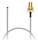 GCT CAB603RF-0300-A-1 RF / Coaxial Cable Assembly, 11.8 ", 300 mm, 1.13mm, 90° I-PEX MHFI Plug, SMA RP Bulkhead Jack