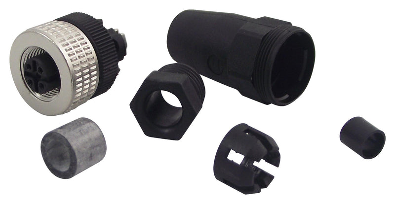 Hirschmann ELKA 5012 PG7 ELKA PG7 Circular Connector E Series M12 Cable Mount Receptacle 5 Contacts Screw Socket Bayonet