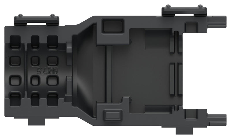 TE CONNECTIVITY 2452956-2 Connector Accessory, 1Pos, 180Deg, No Window, Backshell