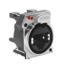 AMPHENOL AUDIO RJX8FB5VRGB Modular Connector, RJ45 Jack, 1 x 1 (Port), 8P8C, Cat5e, IP40, Panel PCB Mount