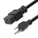 L-COM OWN515C19-15-6F POWER CORD, NEMA 5-15P - C19, 6