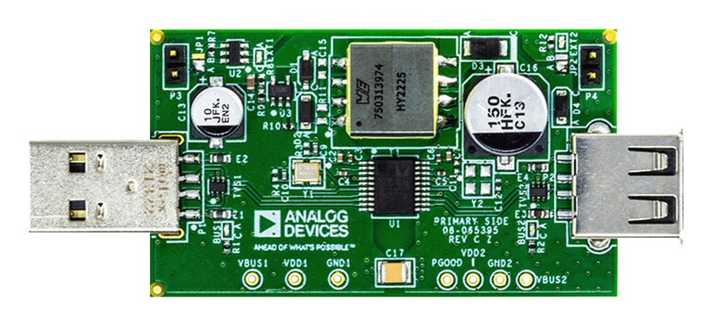 ANALOG DEVICES EVAL-CN0550-EBZ Circuit Evaluation Board, ADUM3165BRSZ, USB Port Isolator, Interface