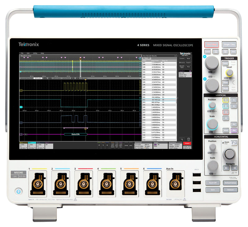 TEKTRONIX MSO44 4-BW-350 (WITH) FREE BW UPGRADE MSO / MDO Oscilloscope, 4 Series MSO, 4 Analogue, 32 Digital, 350 MHz, 6.25 GSPS, 31.25 Mpts