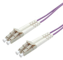 ROLINE 21.15.8751 Fibre Optic Jumper Cable, Multimode, LC Duplex, 50&micro;m / 125&micro;m, 2 Fibres, 1 m Length