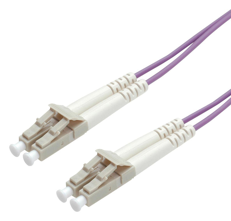 ROLINE 21.15.8751 Fibre Optic Jumper Cable, Multimode, LC Duplex, 50&micro;m / 125&micro;m, 2 Fibres, 1 m Length