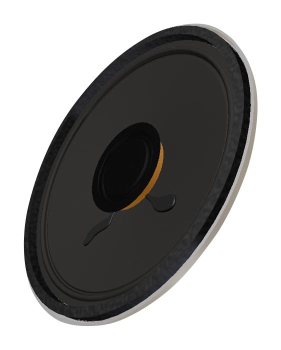 PUI AUDIO AS05008PR-A-R Speaker, 550 Hz to 5 kHz, 8 ohm, 1.5 W, 84 dBA, Round, Bare Mount