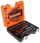 BAHCO S410 Spanner and Socket Set, 1/4" & 1/2" Square Drive, Metric Hex Profile and Comb Spanner Set, 41 Pcs
