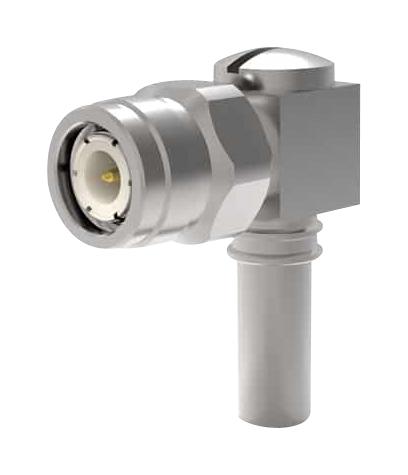 TIMES MICROWAVE EZ-240-TM-RA-X RF / Coaxial Connector, TNC Coaxial, Right Angle Plug, Crimp, Push On, 50 ohm, LMR-240, TCOM-240