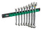 WERA 05020016001 Ratcheting Combination Wrench Set, Magnetic Rail, 8 Pieces