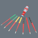 WERA K K VDE 3060 I 0,4X2,5X157 MM TIE SB Interchange Screwdriver, VDE, Slotted, Stainless Steel, 0.4 mm x 2.5 mm x 157 mm