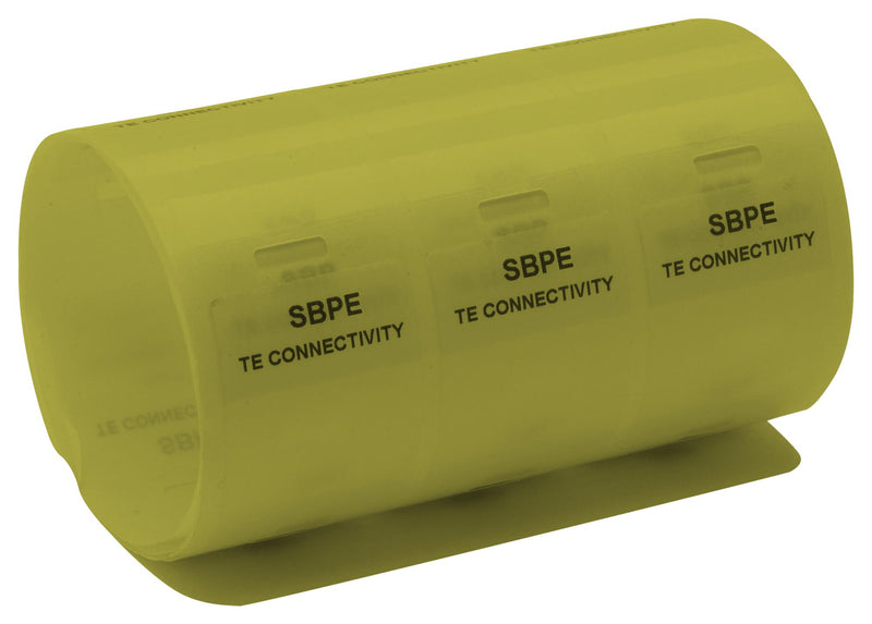 ENTRELEC - TE CONNECTIVITY SBPE04-0625-YL-5 Label, Self Laminating, 19.1 mm, 25.4 mm, Vinyl, Yellow 1SET530101R0000