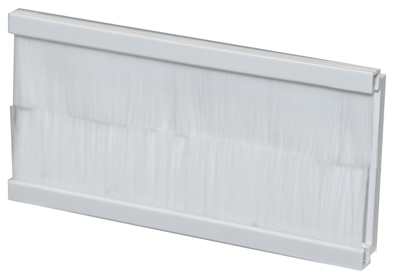 TUK XBRWHG2 Brush Strip Module, 100 x 50mm, Twin Gang, White, Euro Faceplate GTIN UPC EAN: 5055386510761