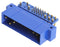 POSITRONIC PCIB24W9M400A1/AA Rectangular Power Connector, 24 Contacts, PCIB Series, Panel PCB Mount, Through Hole, Plug